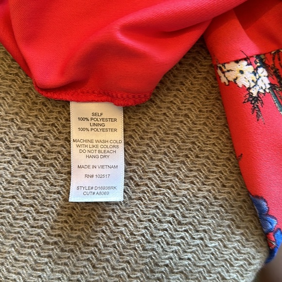 Soprano Red Floral Maxi Dress - Picture 9 of 9